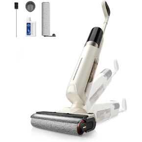 MOVA K30 Wet Dry Vacuum Cleaner, 180° Lie-Flat Reach Smart Vacuum Mop, 140°F Hot Air Drying, 0in Dual-Edge Cleaning, Powerful 18000Pa Suction Floor Cleaner for Hard Floors Pet Hair