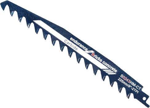 Masonry Reciprocating Saw Blades, High Strength Hard Alloy Saw Blades Cut Aerated Concrete, Fiber Cement, Brick and More with Hard Alloy Precision(S2243) in Saudi Arabia