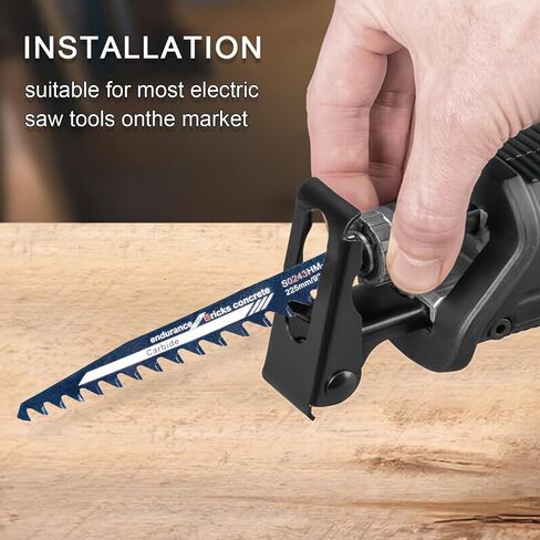 Masonry Reciprocating Saw Blades, High Strength Hard Alloy Saw Blades Cut Aerated Concrete, Fiber Cement, Brick and More with Hard Alloy Precision(S2243) in Saudi Arabia