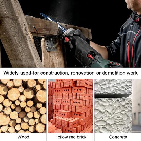 Masonry Reciprocating Saw Blades, High Strength Hard Alloy Saw Blades Cut Aerated Concrete, Fiber Cement, Brick and More with Hard Alloy Precision(S2243) in Saudi Arabia