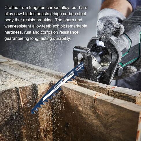 Masonry Reciprocating Saw Blades, High Strength Hard Alloy Saw Blades Cut Aerated Concrete, Fiber Cement, Brick and More with Hard Alloy Precision(S2243) in Saudi Arabia