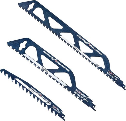 Masonry Reciprocating Saw Blades, High Strength Hard Alloy Saw Blades Cut Aerated Concrete, Fiber Cement, Brick and More with Hard Alloy Precision(S2243) in Saudi Arabia