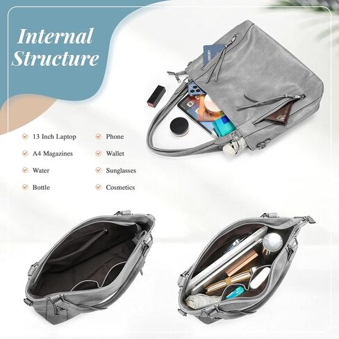 UBORSE حمل الحقائب النساء المحافظ وحقائب اليد مقبض علوي حقيبة كتف ناعمة السيدات مصمم حقيبة جلدية نباتية 2 قطعة مجموعة المحفظة in Kuwait