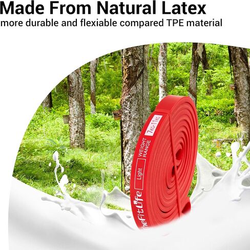 أربطة مساعدة للسحب من TheFitLife - أربطة مقاومة للتمرين، أربطة تدريب طويلة للتمرين، رباط لياقة بدنية لمساعدة السحب، بديل لمجموعة الدمبل وأجراس كيتل بيل، الحديد in Kuwait