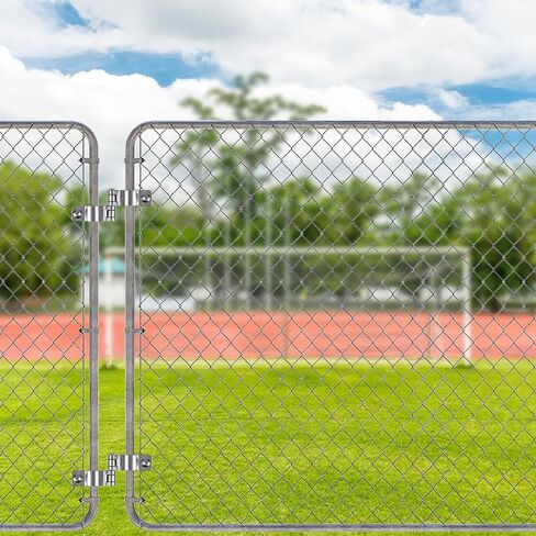 304 Stainless Steel Thick Gate Hinges, Heavy Duty Chain Link Fence Parts, 2Pack Chain Link Fence Gate Frame Hinge for 1-3/8'' Outer Diameter Post/Pipe, Female Gate Hinge with 5/8'' in Kuwait