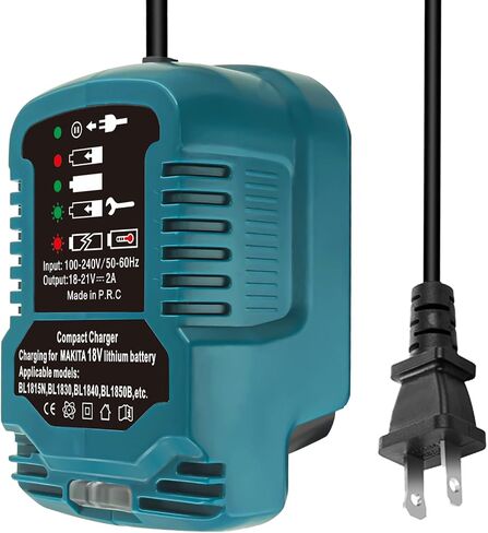 M18 18V Lithium Ion Battery Charger for Milwaukee 18V 48-59-1812 48-11-2420 48-11-1815 48-11-1840 48-11-1841 48-11-1850 Li-ion Battery Portable Compact Mini Charger(NOT for M12/M14 Battery) in Saudi Arabia