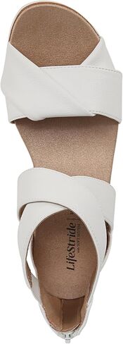 LifeStride Womens Zoom Sandal Platino Gold Metallic 7.5 W in Saudi Arabia