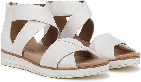 LifeStride Womens Zoom Sandal Platino Gold Metallic 7.5 W in Saudi Arabia