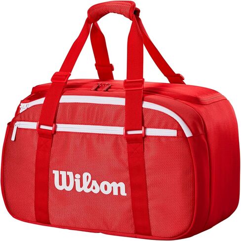 WILSON 2025 Super Tour Red Tennis Racket Bags - Red/White in Saudi Arabia