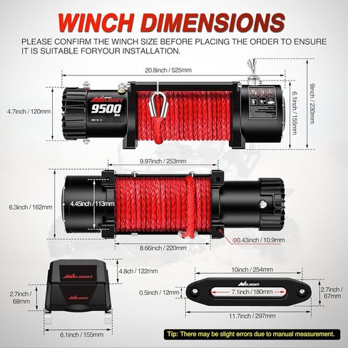 Nilight 12000lbs Electric Winch 12V Waterproof IP68 for Trailer Jeep ATV UTV Truck SUV Towing Portable Winches with Synthetic Rope 3-IN-1 Smart Remote in Kuwait