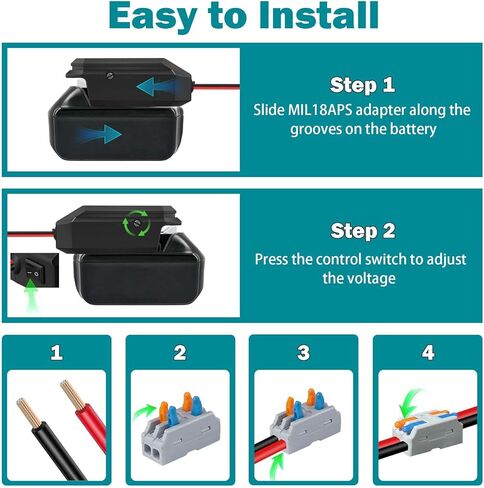 20V to12v خطوة لأسفل المحول لـ Craftsman V20 20V أيون أيون بطارية محول عجلة الطاقة ، محول محول مخفض الجهد مع ولاعة سجائر ، منظم محول باك لأجهزة السيارات in Saudi Arabia
