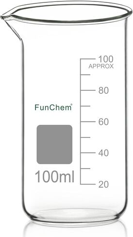 Glass Beaker, 1-Pack High Borosilicate Glass Graduated Tall Beaker with Pouring Spout Lab Beaker, 1000 ml in Kuwait
