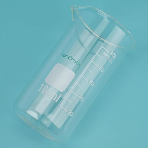 Glass Beaker, 1-Pack High Borosilicate Glass Graduated Tall Beaker with Pouring Spout Lab Beaker, 1000 ml in Kuwait