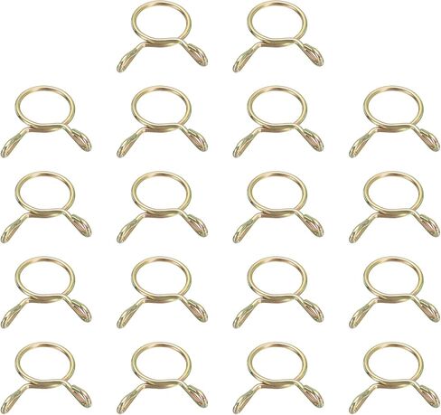 مشابك خرطوم خط الوقود من uxcell، 30 قطعة 4 مم معرف 4.8 مم بحد أقصى. ID 65Mn أنابيب المياه الفولاذية أنابيب الهواء الربيع خرطوم المشابك للدراجات النارية سكوتر ATV in Kuwait