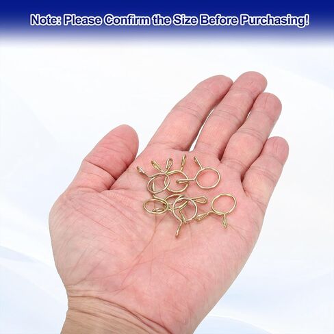 مشابك خرطوم خط الوقود من uxcell، 30 قطعة 4 مم معرف 4.8 مم بحد أقصى. ID 65Mn أنابيب المياه الفولاذية أنابيب الهواء الربيع خرطوم المشابك للدراجات النارية سكوتر ATV in Kuwait