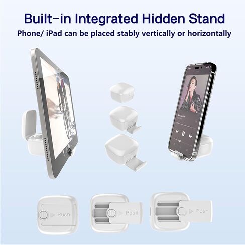 TikTok Scrolling Ring with Phone Stand, Bluetooth Page Turner for iPad/Kindle App/iPhone/Android, Remote Control for TikTok (Pink) in Saudi Arabia