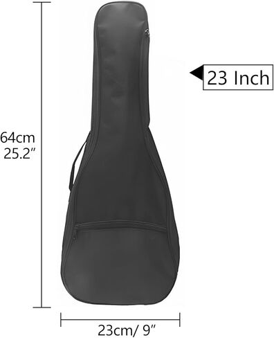 26 Inch Ukulele Case Backpack Straps Gig Bag Case Storage For Travel Performance Concert Show (Black) in Kuwait