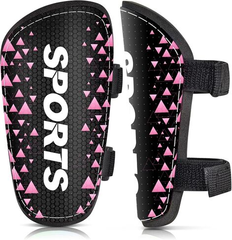 Shin Guards Soccer for Boys Girls and Youth, Shin Pads Shin Guard Protection(Large) Black and White in Saudi Arabia