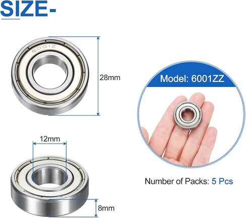Uxcell 10pcs 607zz Bear Deep Groove Ball Bealings 7 × 19 × 6 مم محامل درع مزدوج من الصلب الكربوني العالي للمحرك الكهربائي والأجهزة المنزلية وآلات الحديقة وسلالة الفضة in Saudi Arabia