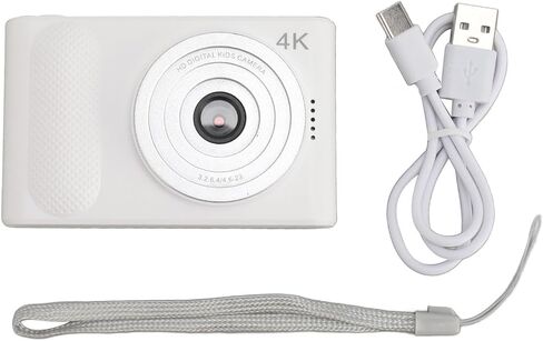 4K Digital Camera for Kids ، 16x Zoom Video Camera Camcorder Autofocus مع شاشة TFT 2.4 بوصة ، كاميرا سفر محمولة 48 ميجابكسل HD Pocket Flagging (أسود) in Kuwait