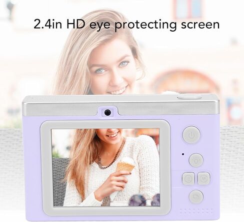 1080P HD Digital Camera for Photography, 8X Zoom Dual Lens Camera with 2.4 Inch Screen, 50MP Portable Video Camera Camcorder with Filter for Selfie Vlogging (P Ink) in Saudi Arabia