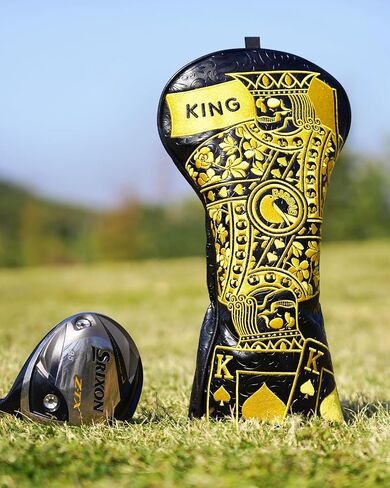 Big Teeth Golf Poker King Golf Golf Club Covers, Driver 460cc Golf Head Cover, Driver Headcover for Men, Golf Club Covers for Men, King Emborideried Driver Cover in Saudi Arabia