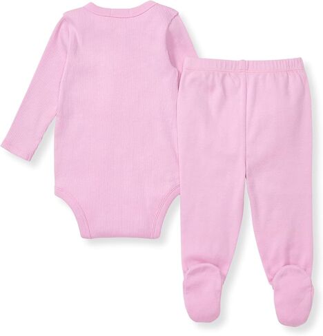 Burt's Bees Baby Unisex Baby Bodysuit & Pant Set, 100% Organic Cotton in Kuwait