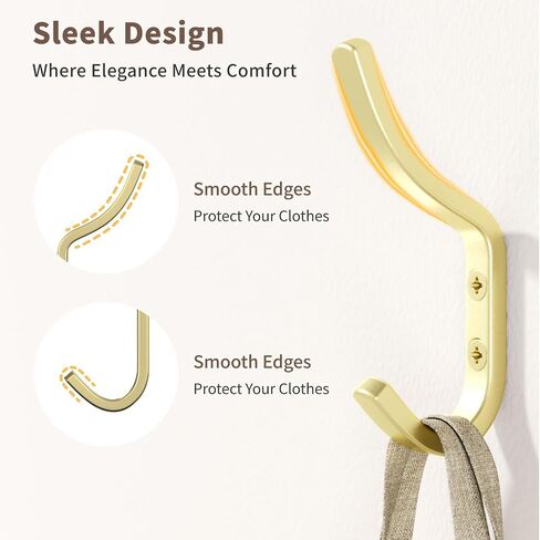 Wall Hooks for Hanging Coat - Arc Shaped Design Coat Hooks, Suitable for Bedroom, Entryway and Closet (Black, 5 Pack) in Saudi Arabia