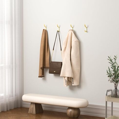 Wall Hooks for Hanging Coat - Arc Shaped Design Coat Hooks, Suitable for Bedroom, Entryway and Closet (Black, 5 Pack) in Saudi Arabia