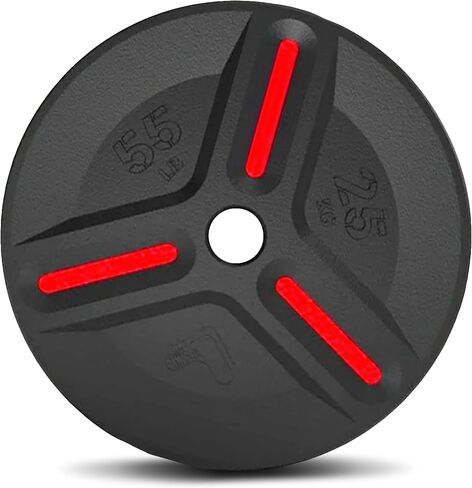 Cast Iron Plate Weights by Tribe WOD- Gym Weights for Men and Women, Cast Iron Plate Weights 1 of 2, Rubber and Steel Weights for Lifting (1 Plate) in Saudi Arabia
