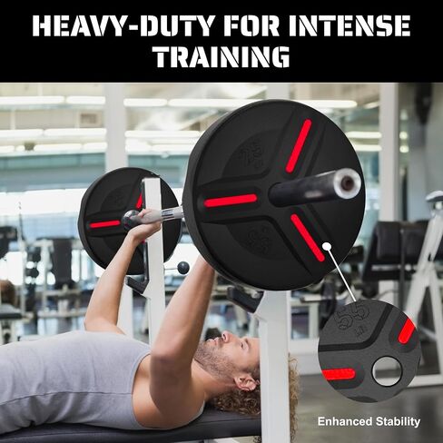 Cast Iron Plate Weights by Tribe WOD- Gym Weights for Men and Women, Cast Iron Plate Weights 1 of 2, Rubber and Steel Weights for Lifting (1 Plate) in Saudi Arabia