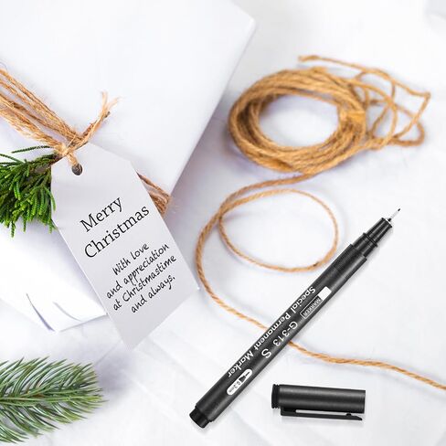 3 Pcs Photo Pen, 0.3mm Photo Marker for Slick Surface Writing, Waterproof, Lightfast, No Penetration, Permanent Marker Suitable for Christmas Cards, Film, Optical Lens (2 Black &1 Blue) in Kuwait