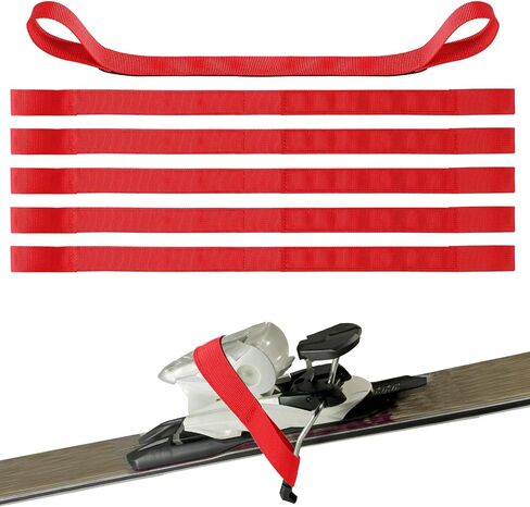 6pcs Ski Brake Retainer Straps, Durable Nylon Binding Brake Retainer Bands Snowboard Brake Bands Retainers Easy to Install and Dissemble Practical Accessories for Outdoor Sports in Saudi Arabia
