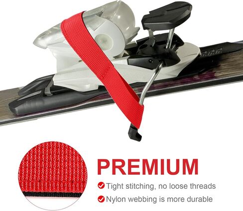 6pcs Ski Brake Retainer Straps, Durable Nylon Binding Brake Retainer Bands Snowboard Brake Bands Retainers Easy to Install and Dissemble Practical Accessories for Outdoor Sports in Saudi Arabia