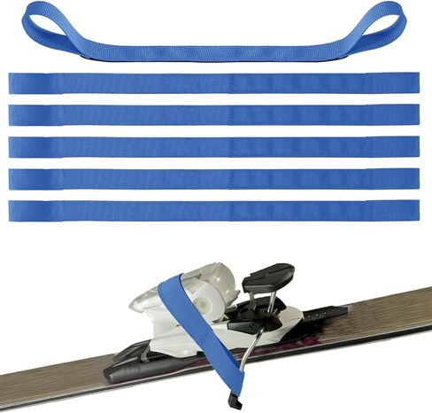 6pcs Ski Brake Retainer Straps, Durable Nylon Binding Brake Retainer Bands Snowboard Brake Bands Retainers Easy to Install and Dissemble Practical Accessories for Outdoor Sports in Saudi Arabia