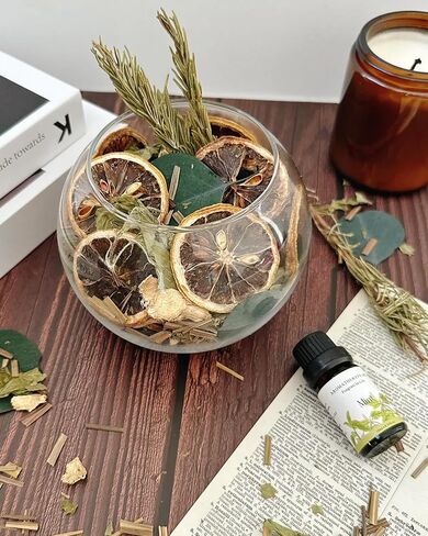 نباتات الخريف، نباتات مجففة معطرة بالورد مع زهور مجففة، عطر منزلي حشو وعاء نباتات الخريف - ديكور خريفي لحشو المزهرية، الكيس، القارورة، الشتاء، عيد الميلاد مع الزنبق، الورد، البابونج in Saudi Arabia