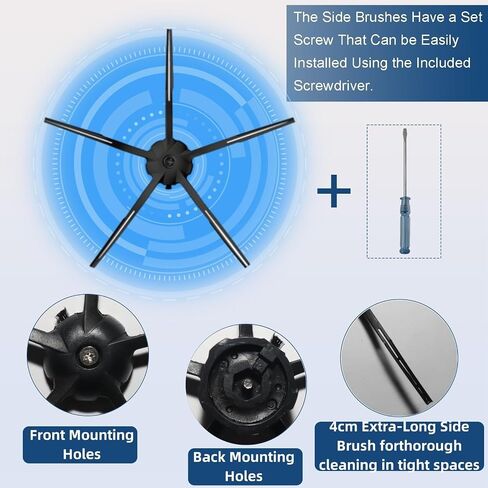 20Pcs Compatible with Roborock Q8 Max+ Q8 Max,Q5 Max+ Q5 DuoRoller Q5 Pro Q5 Pro+ Vacuum Robot Accessories Kit,2 Main Brush 4 Mop Pads 6 Side Brush 2 Hepa Filters 6 Vacuum Bags in Saudi Arabia
