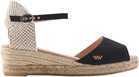 صندل نسائي من VISCATA Cavall Espadrille مصنوع يدويًا بكعب منخفض من إسبانيا بكعب 2 بوصة مع قماش قطني عضوي مسامي ونعل أوسط من الجوت الطبيعي بنسبة 100% لجميع المناسبات: كاجوال، عمل، حفلة in Saudi Arabia