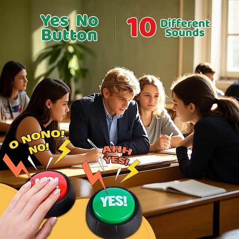 MyMealivos Set of 4, The NO, YES, Sorry and Maybe Answer Buttons in Saudi Arabia