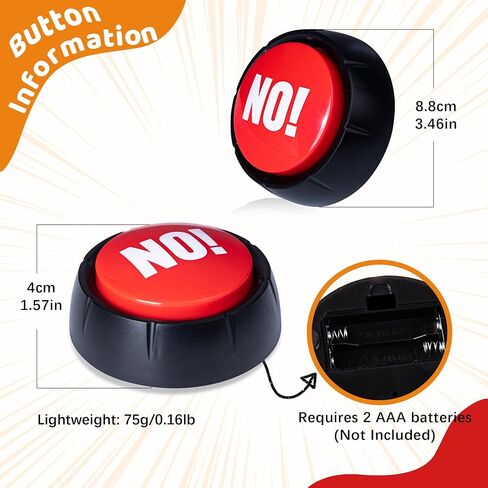 MyMealivos Set of 4, The NO, YES, Sorry and Maybe Answer Buttons in Saudi Arabia