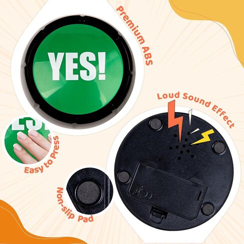 MyMealivos Set of 4, The NO, YES, Sorry and Maybe Answer Buttons in Saudi Arabia