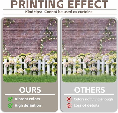 7x5ft Fabric Easter Spring Garden Photography Backdrop Flower Fence Rose Pink Brick Wall Background Floral Kids Newborn Baby Portrait Photo Booth Props in Saudi Arabia