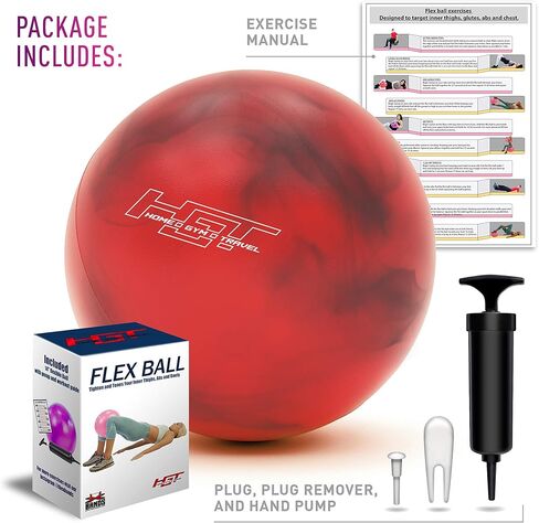 H.G.T Workout Ball - Pilates Ball - Barre Ball - Punching Ball - Mini Exercise Ball - Gym Ball - 12 Inch Exercise Ball - Home Gym Bundle with Ball Exercise - Yoga Exercise Ball Flex Ball - in Saudi Arabia