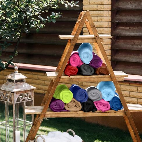 40 حزم الصوف بطانية الجزء الأكبر 60 × 50 بوصة ناعمة خفيفة الوزن الصوف بطانية دافئة رمي بطانية دافئة رمي أليف بطانية لأريكة السرير الأريكة هدايا حفل الزفاف السفر (لون رواية) in Kuwait