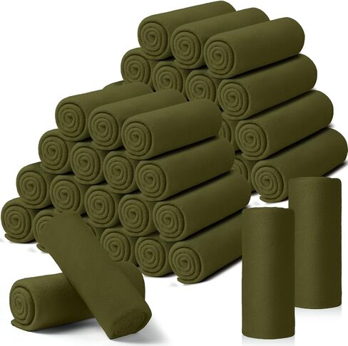 40 Packs Fleece Blanket Bulk 60 x 50 Inch Soft Lightweight Fleece Blanket Warm Throw Blanket Cozy Plush Throw Pet Blanket for Bed Couch Sofa Home Office Wedding Gifts Travel Camping (Novel Color) in Saudi Arabia