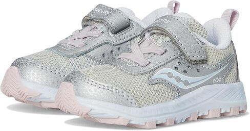 Saucony Kids Ride JR (Toddler) Sneaker, Blue/Silver, 10 Wide US Unisex in Saudi Arabia