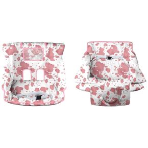 Shopping Cart Cover for Baby High Chair Cover Grocery Cart Cover for Baby Girl Boy Toddler Brown Cow Print Portable Shopping Cart Cover with Safety Harness