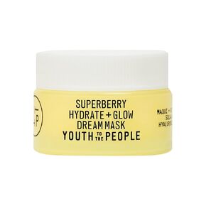 Youth To The People Superberry Hydrate + Glow Dream Mask, Vitamin C Face Moisturizer, Plumps + Brightens Skin, Treats Dullness + Uneven Tone, Vegan