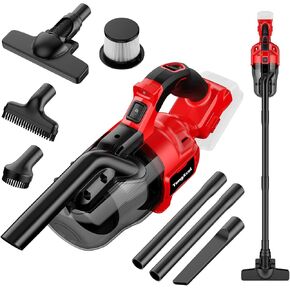Cordless Vacuum Cleaner for Milwaukee M18 Battery, Handheld Vacuum Cleaner for Home Car Hardwood Floor Carpet, Portable Shop Vacuum with Washable HEPA Filter(No Battery)