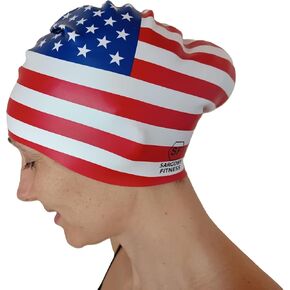 Long Hair Swim Cap Pink for Women and Men with Longer Hair